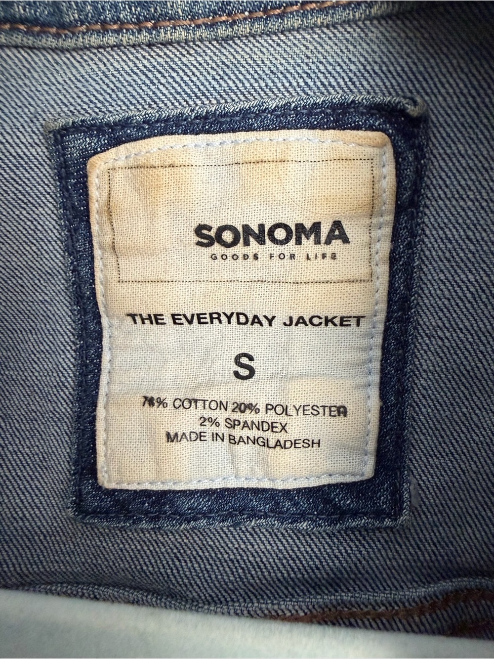 Sonoma Blue Denim Jean Jacket - Picture 8 of 9
